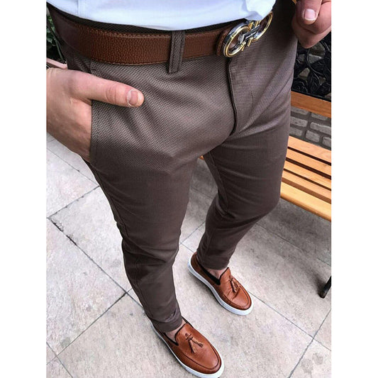 Mens Fit Casual Trousers Men's Suit Trousers