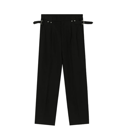 Mens Fashion Suit Trousers Men's Formal Wear Casual Trousers Men's Straight Trousers Men's Solid Color Trousers Men