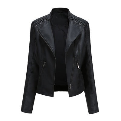 Women's Leather Jackets Women's Short Jackets Motorbike jacket