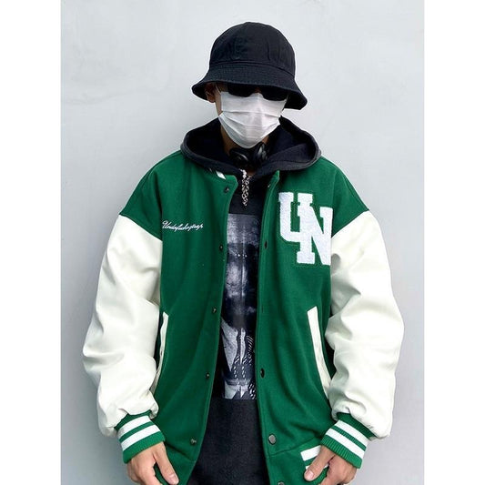 Varsity Jacket Baseball Letterman Jacket Premium Quality Leather Sleeve