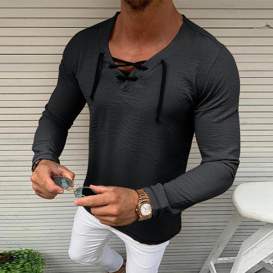 Mens Solid Color Short-Sleeved T-Shirt Tops Compassionate Men