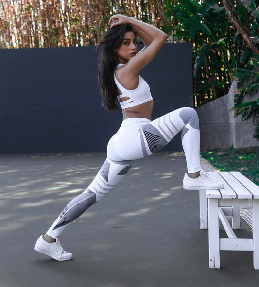 Women Gym High Waist Yoga Pants Stretch Women Fitness Sports Leggings