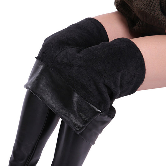 Women PU Leather Shaper High Waist Leggings