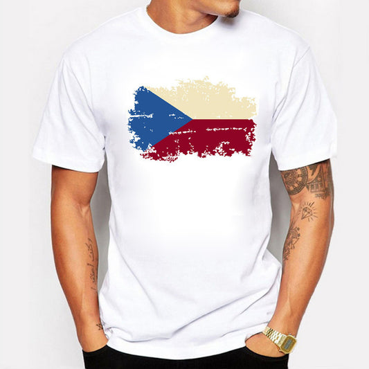 Mens National Flag T Shirts Short Sleeve