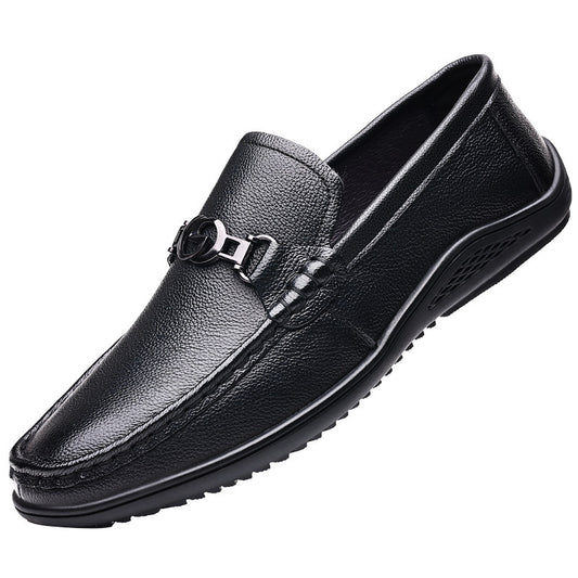 Men's Leather Casual Slip on Loafers Driving Walking Shoes