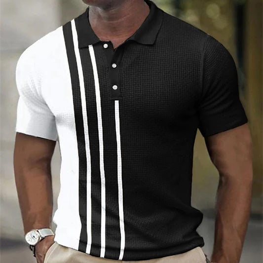 Men's Short Sleeve Polo Shirts Casual Golf T-Shirts Summer Sport