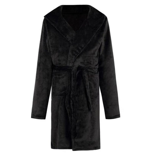 Bathrobe For Mens & Womens Nylon Hooded Double-sided velvet
