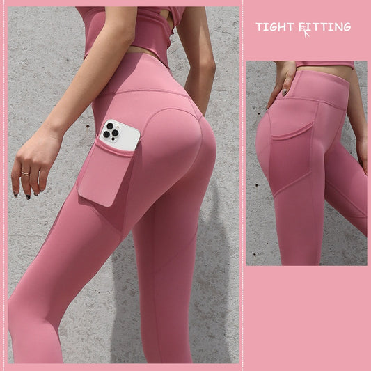 Women Seamless High Waisted Yoga Pants for Women with Pockets Leggings