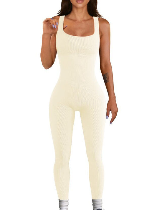 One Piece Bodysuit Activewear Ladies Suspender Tank Top Tights