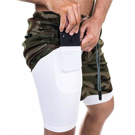 Mens Shorts Pocket Compression Shorts