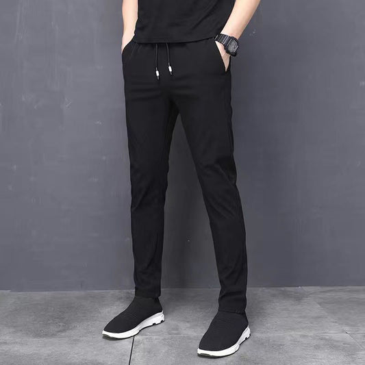 Mens Fashion Straight Trousers Breathable Thin Pants Popular Men