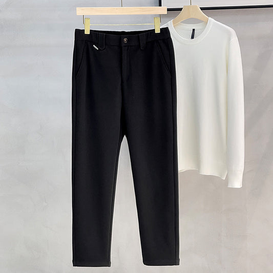 New Mens Warm Woolen Casual Pants For Men