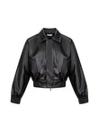 Mens Retro Short leather jacket