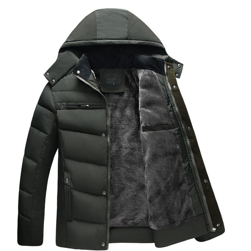 Mens Winter Padded Jacket Warm Military Jacket