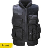 Outdoors Tactical Vest, Nylon Adjustable Lightweight Airsoft Vest for Playing or Training