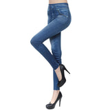Women Pants High Waisted Jeggings - Denim Leggings