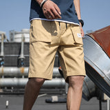 Mens fashion Casual loose tooling shorts Men Cotton Beach shorts