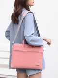 PU Leather Women Laptop Bag Notebook Carrying Case Briefcase For Macbook Air 13.3 14 15.6 Inch