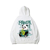 PANDA PRINT UNISEX HOODIE TOP GIFT BLACK AND WHITE JUNGLE SWEATSHIRTS