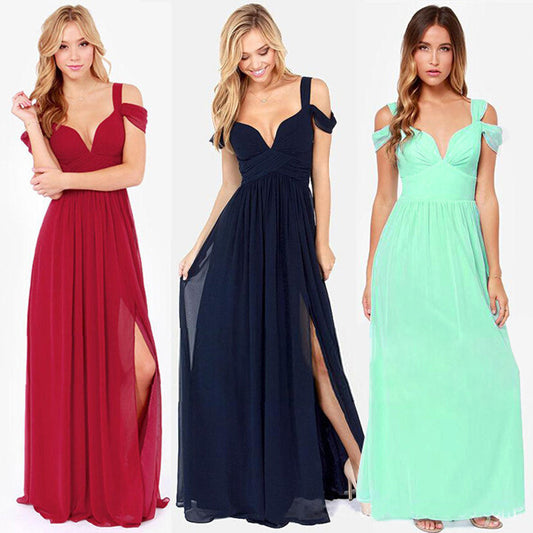 Women's Long Floor Length Elegant Greek Style Pleated Dress Lightweight and Elegeance