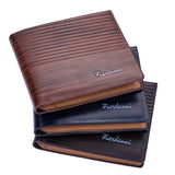 Mens PU Leather Minimalist Bifold Wallets For Men RFID Blocking Slim Mens Wallet