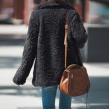 Women's faux fur jacket women's overcoat