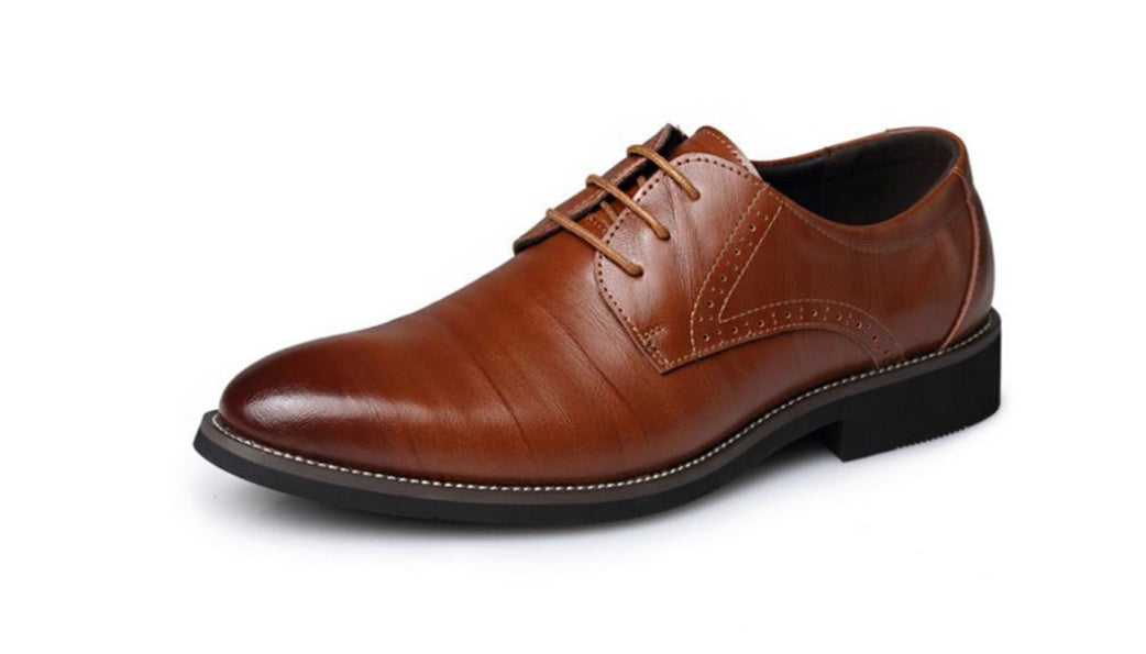 Men's Dress Shoes Brogue Formal Lace Up Oxfords Shoes