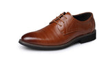Men's Dress Shoes Brogue Formal Lace Up Oxfords Shoes