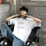 Men's Oversized Tees Half Sleeve Drop Shoulder Summer Casual T Shirt