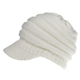 Ponytail Beanie Hat Knitted High Warm Winter Women Tail Skullies