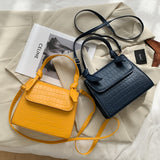 Luxury Women’s shoulder crocodile skin Embossed leather style Armpit Bag