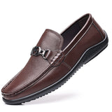 Men's Leather Casual Slip on Loafers Driving Walking Shoes