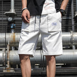 Mens fashion Casual loose tooling shorts Men Cotton Beach shorts