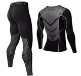 Men's Tracksuit Gym Fitness Compression Sports Running Jogging Wear