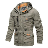 Mens Jacket Autumn Outdoor Breathable Windbreaker Men's Hooded Bomber Casual