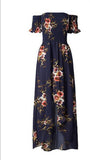 Womens long dress women Off shoulder beach summer dresses
