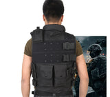 Outdoors Tactical Vest, Nylon Adjustable Lightweight Airsoft Vest for Playing or Training