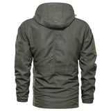 Mens Jacket Autumn Outdoor Breathable Windbreaker Men's Hooded Bomber Casual