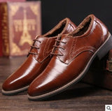 Men's Dress Shoes Brogue Formal Lace Up Oxfords Shoes