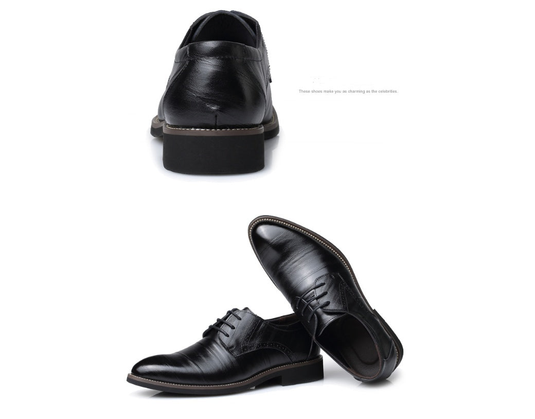 Men's Dress Shoes Brogue Formal Lace Up Oxfords Shoes