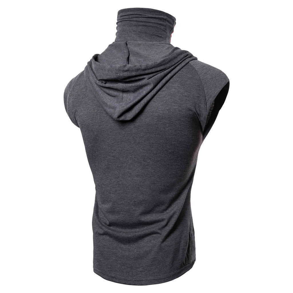Summer Men's Personality Ninja Suit Hooded Vest Mission Vest for Men Summer