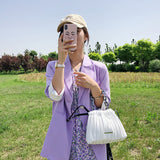 Elegant Crossbody Bag with Spacious Interior Drawstring Bucket Shoulder Purse