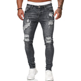 Mens Fashion StreetWear Jeans Skinny Jeans Men Vintage  Denim Trouser Mens Casual Slim Fit Pencil Denim Pants