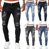 Mens Fashion StreetWear Jeans Skinny Jeans Men Vintage  Denim Trouser Mens Casual Slim Fit Pencil Denim Pants