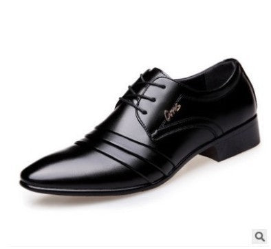 Men's Dress Shoes Square Toe Oxfords Shoes Lace up Wedding Shoes