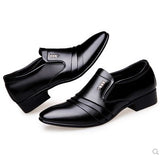 Men's Dress Shoes Square Toe Oxfords Shoes Lace up Wedding Shoes
