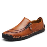 Mens Shoes Casual Breathable Flat Peas Shoes Outdoor Non-slip Driving Shoes