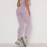 Womens Seamless Knitted Peach Hip Women's Tight Elastic Yoga Pants High Waist Quick-drying Hip Pants