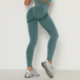 Womens Seamless Knitted Peach Hip Women's Tight Elastic Yoga Pants High Waist Quick-drying Hip Pants