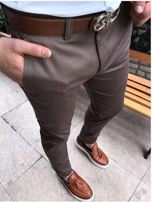 Mens Fit Casual Trousers Men's Suit Trousers